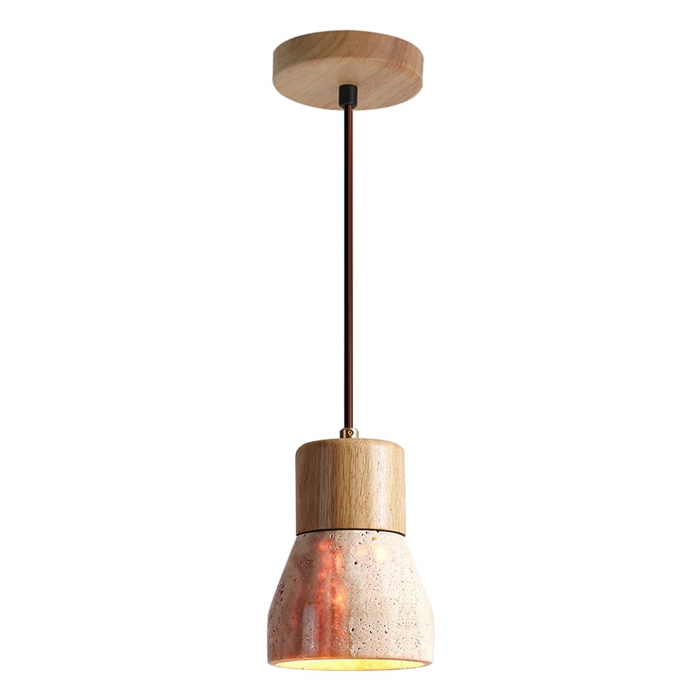 KBUUKYYXouy E27 Light Source Single-Head Chandelier, Industrial Style Marble Pendant Lamp, Ceiling Lighting Fixtures, Living Room Bedroom Kitchen Decoration Hanging