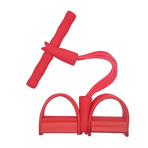 Namgiy 4 Tubes Elastische Zugseil Multifunktions-Leg-Exerciser Sit-Up Bodybuilding Expander Fitnessbänder für Pilates Yoga Muskelaufbau