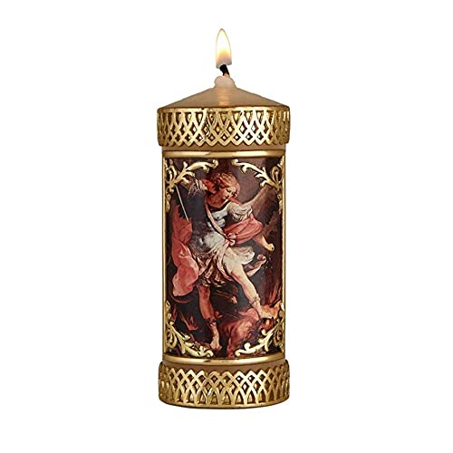 Bougie de prière catholique de 12 cm sans parfum pour prier sereinement sans fumée ni odeur
