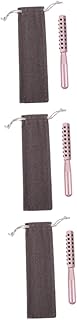 Beavorty 3 Pçs Mini Massageador Para Mulheres Massageador Facial Ferramentas Faciais Rolo Facial Massageador Pálpebra Olho Rolo 24-Germanite Bastão De Beleza Bastão De Beleza Rosa Miss