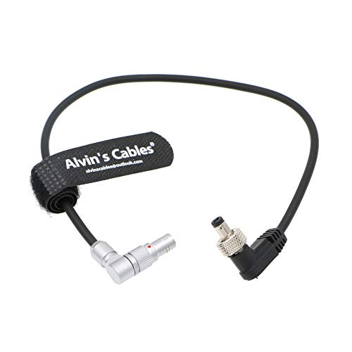 Cable de alimentación DC a 2 pines macho giratorio para monitores de cámara Atomos Ninja V