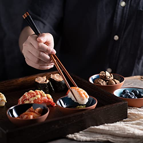 Ymasins Small Bowls, Terracotta Pinch Bowls, Ceramic Dipping Bowls Set Of 8, Sauce Dish Prep Bowls,11 Wabhas Tiny Bowls, Small Pinch Bowls For Cooking Prep(3.5 Oz) #TOP4