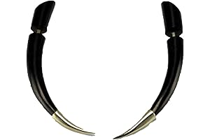 Fake Gauges - Sterling Silver Tipped Talon Earrings - Horn - Faux Gauges