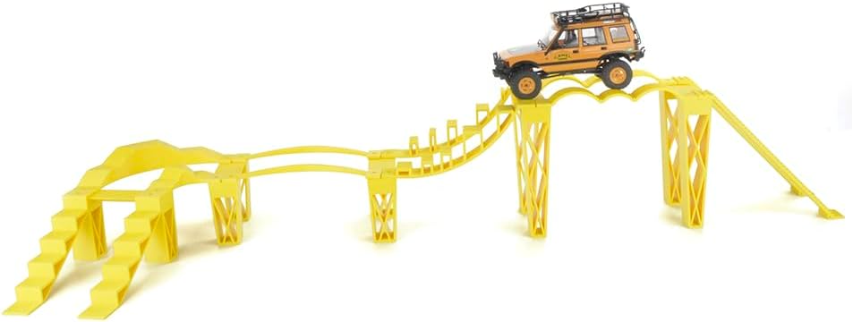 RC Remote Control Car Climbing and Balance Challenge Bridge 3D Printed - 1/24 & 1/18 Scale Off-Road Obstacle Course (Truck Not Included)