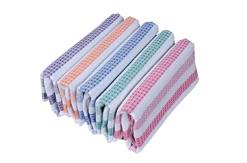 Image of Traditional Thread's 100% Cotton Large Size Bath Towel | Ultra Soft,Quick Dry Towel for Bath, Travel, Gym|Towels for Bath Large Size | Cotton Towel | 30 X 60inch, Set of 5