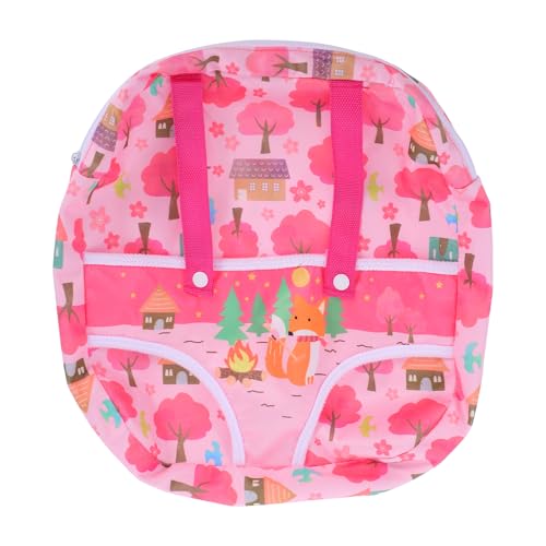 YARNOW Mochila De Muñeca Cosas De Muñecas Bolsa De Muñeca Portabebés Reborn Bolsa De Exhibición De Figuras Mochila Pequeña para Niñas Portabebés De Juguete Poliéster