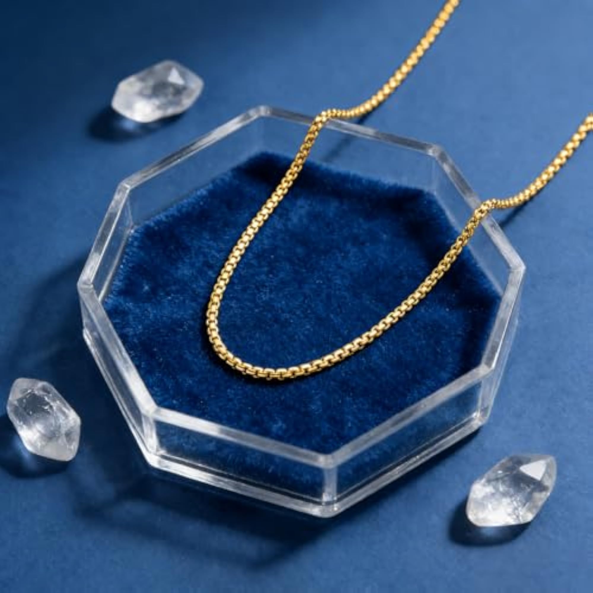 Stylish Stainless Steel 3mm Box Neck Chain for Men & Boys