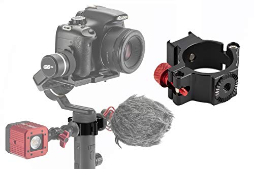 Sutefoto Adaptateur pour Griffe Froide Extension Anneau de Montage avec 1/4" Vis Compatible pour Feiyu SPG2 G6 G6 Plus Accessoire de Cardan pour Téléphone