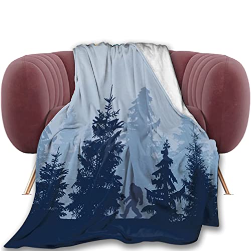 Image of Ruxacty Bigfoot Sasquatch Blanket Bigfoot Gifts Sasquatch Gifts 50" X 40"