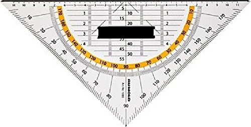 Preisvergleich Produktbild Rumold Geometriedreieck 25 cm Plexiglas transparent mit festem Griff
