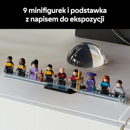 LEGO Icons Star Trek: U.S.S. Enterprise NCC-1701-D, zestaw konstrukcyjny dla dorosłych, pomysł na prezent dla fanów Star Treka, dziewięć minifigurek kultowych postaci, ozdoba do domu i biura 10356