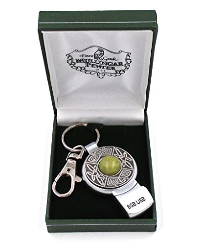 Preisvergleich Produktbild Mullingar Zinn und Connemara Marmor Irish Celtic Design USB-Stick