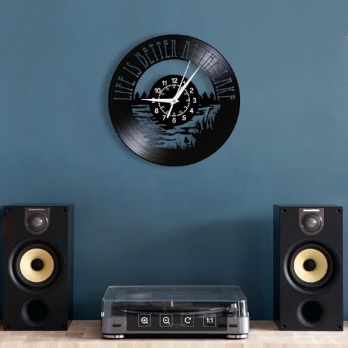 Reloj de pared analógico moderno redondo de 12 pulgadas miniatura 5