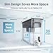 Waterdrop Slim Water Filter Dispenser for Fridge, Large Capacity, 35-Cup, 200-Gallon Long-Life, 5X Lifetime, Reduces Chlorine, PFOA/PFOS and More, BPA Free, Black (with 1 Filter).