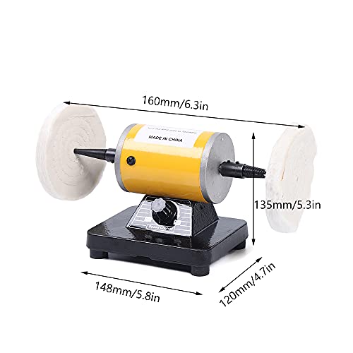 Jewelry Polishers - Adjustable Variable Speed Bench Grinder Polishing And Polishing Machine Kits, Dental Buffers And Lathes - Bench Lathe Polishers, Bench Grinders Jewelry Making Polishers #TOP6
