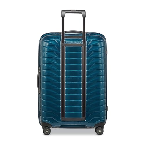 Image of Samsonite Proxis Medium Hardside Luggage with Dual Spinner Wheels - Innovative Roxkin Lightweight Shell With Ultimate Durability- Includes TSA Lock, Ergonomic Telescoping Handle - Petrol Blue
