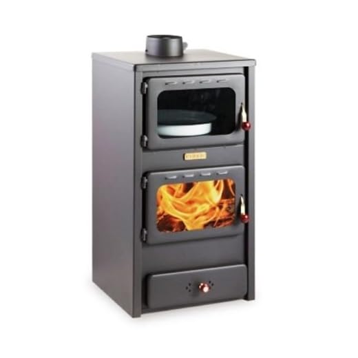 chimenea de madera para para calefacción KUPRO LUX con horno, 11 kW
