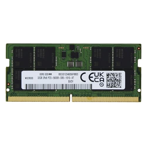 Image of Factory Original 32GB (1x32GB) Compatible with MSI Vector GP78 HX 13V, 13VF, 13VG, 13VH, 13VI Gaming Laptop DDR5 5600MHz PC5-44800 SODIMM 2Rx8 CL46 262 Pin Notebook Memory RAM Upgrade Adamanta