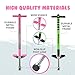 New Bounce Pogo Stick for Kids – Sport Pogo Sticks with Foam Grips – Beginner & Intermediate Riders – Durable Outdoor Active Toy for Boys & Girls – Green & Pink Set