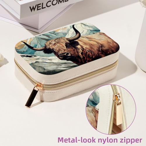 Joyero elegante texturizado de doble capa para pulseras de valor 7