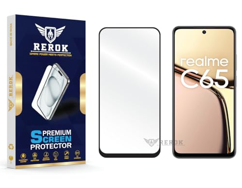 Image of Gorilla Tempered Glass Screen Protector Compatible with Realme C65 [Pack of 1] | Edge-to-Edge, Bubble-Free, Case Friendly, Easy Installation Kit