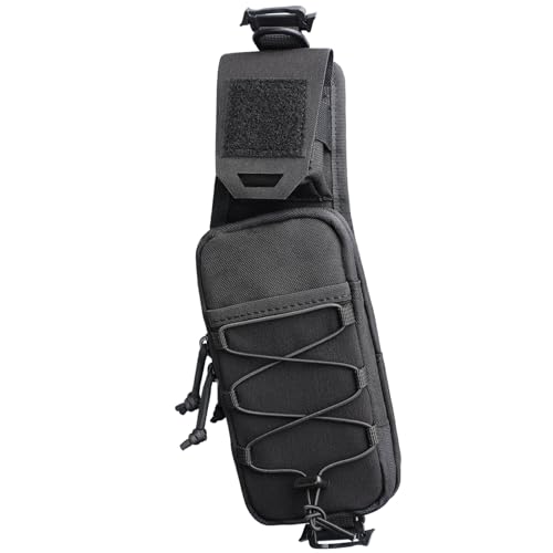 WYNEX MOLLE Fundita para Correa de Mochila, Accesorio EDC, Bolsillo para Teléfono Móvil para Senderismo, Camping, Viajes y Aire Libre