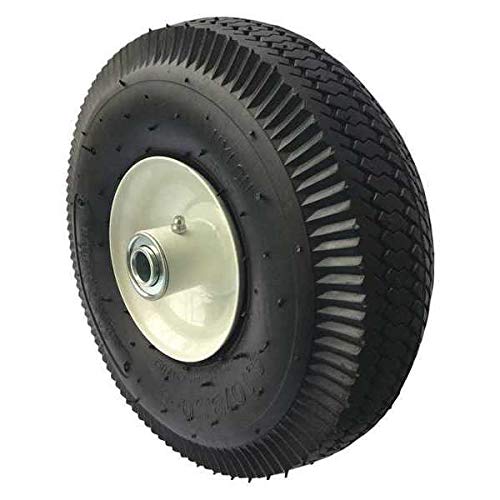 Tubed Pneumatic Wheel, 10 in. Dia, 350 lb. #1