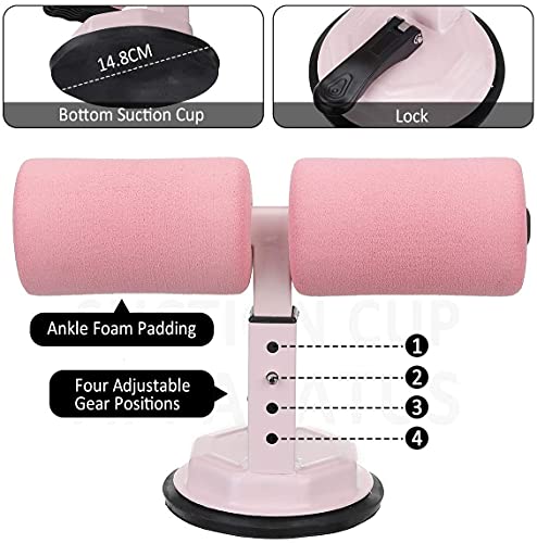 Kixre Sit-Up Bar Aid-Accessories, Portable Suction Cup Sit-Up Aid Assistant Tool for Men & Women, Abdominal Gym Exercise Muscle Household Fitness Equipment - Image 3