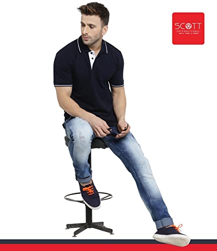Image of Scott International Men's Regular Fit Half Sleeve Organic Cotton Polo T-Shirt