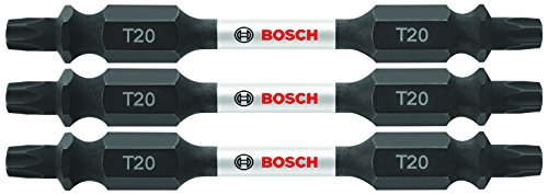 Bosch ITDET202503 3 Pc. 2.5 In. Torx #20 Double-Ended Impact Tough Screwdriving Bit