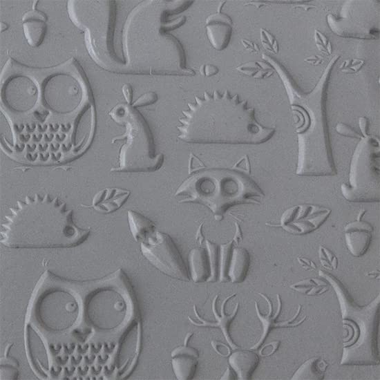 Cool Tools - Flexible Texture Tile - Woodland Residents Embossed - 4