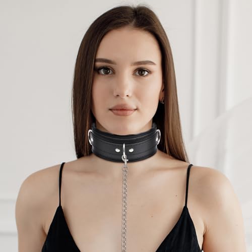 Choker Necklace for Women Black Necklace for Girls, Leather Collar Choker Halloween Costumes for Cosplay, Comfortable Goth Punk Rave Accessories Gothic Jewelry Dresses Sexy Collar for Women2