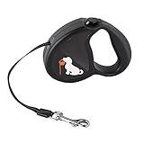 Weetall Retractable Dog Leash, 16FT Dog Walking Leash for Small Medium Large Pet Dogs, Break & Lock System Comfortable Grip for Women Men, Heavy Duty Dog Training Leash 100% Nylon Black