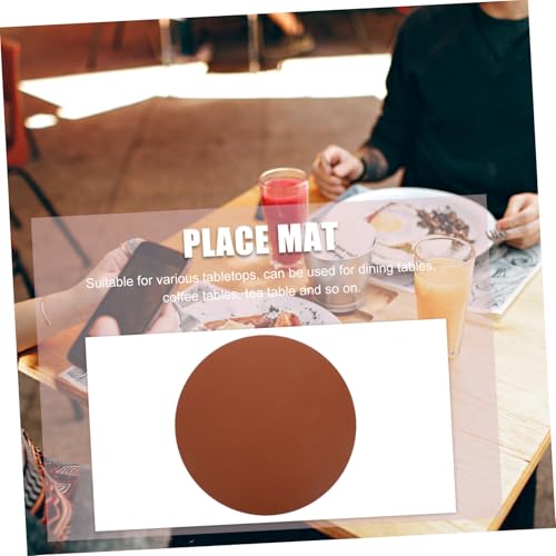 Set de table rond réutilisable lavable moderne 6 pièces Mobestech pour table à manger - 4