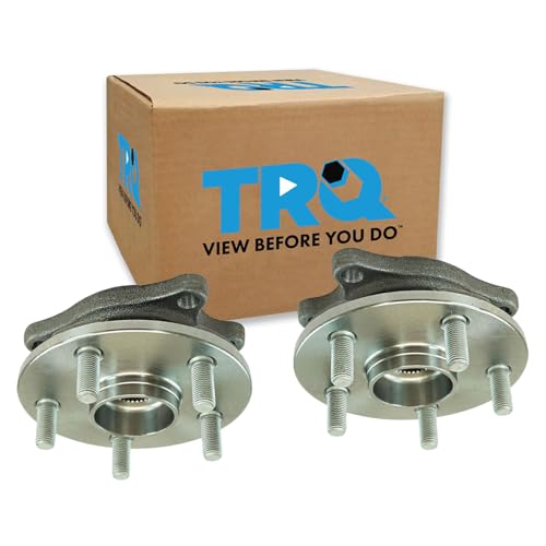 Image of TRQ 2 Piece Front Wheel Bearing & Hub Assembly Set Compatible with 2009-2017 Lexus LS460 2008-2016 LS600h