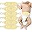ToBeInStyle Babies 3-Pack Soft Cotton Baby Binder Belly Button Protector - Yellow - One Size