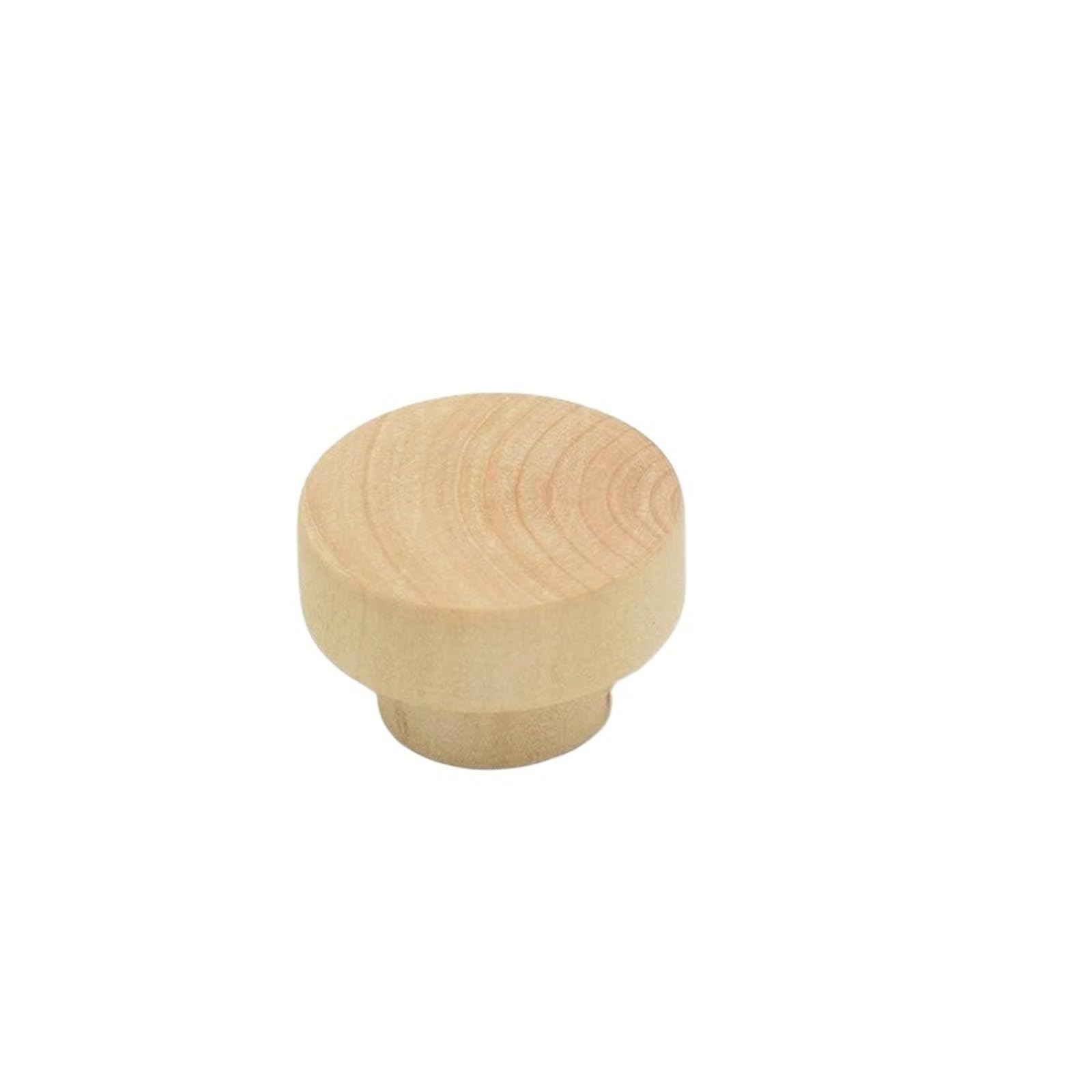 LADFRTYU Wooden Handles 2pcs Wood Door Handle Semicircle Wooden Cabinet Handles Drawer Knobs Wardrobes Hardware Closet(40x25mm-A)