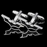 SSHDZS High-End-Manschettenknöpfe Luxus Schwarz Batman Hemd Manschettenknopf für Herren Manschettenknöpfe Manschettenknöpfe Hochwertige Silberschmuck Mode Herren Accessoires