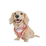 Sassy Woof Dog Adjustable Harness - Hello Kitty® Red Classic- XS, Breathable Mesh, No Pull Design with Two D-Rings, Patented Design, Perfect for Small Dogs and Puppies