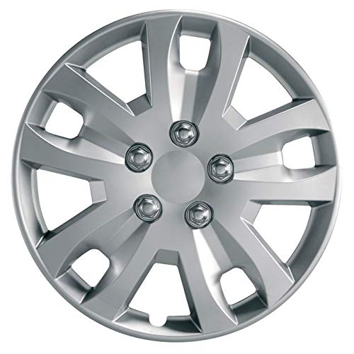 UKB4C Set x 4 Silver Multi-Spoke Wheel Trims Hub Caps Covers Protectors (15") - Image 2