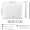 COOLJEEN Large Hollywood Vanity Mirror with Lights Bluetooth 18 Dimmable LED Bulbs, 3 Color Modes Lighted Makeup Mirror with USB Charging Port