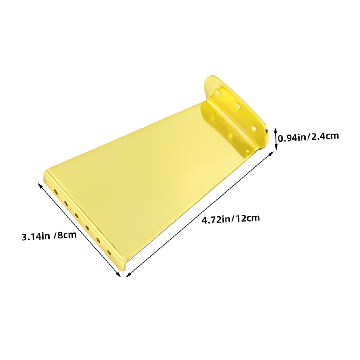 BESPORTBLE 6-string Jazz Guitar Tailpiece Acoustic Guitar Bridge Saddle Metal Replacement Part Easy Install Ga433