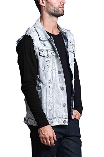 Rocker Denim Jean Vest Jacket4
