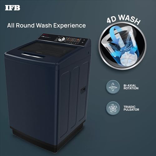 Image of IFB 12.0 Kg Fully-Automatic Top Loading Washing Machine (TL-S4RBS 12.0 Kg Aqua, 2023 Model, Royal Blue, 2X Power Steam, 4 Years Comprehensive Warranty)