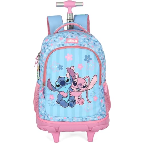 Mochila com Rodinha, Luxcel, Stitch, Rosa, G