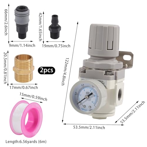 Régulateur de filtre à air comprimé NPT pour stabiliser la pression d'air