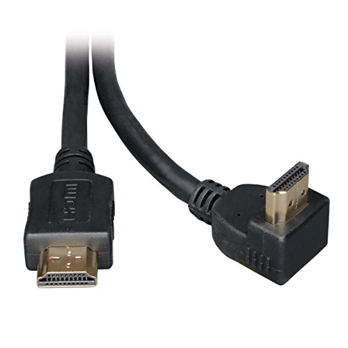 TRIPP LITE High Speed HDMI Cable with 1 Right Angle Connector, High-Definition Video 4K x 2K, Digital Video with Audio (M/M), 6-ft. (P568-006-RA)