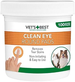 Vet'S Best 80362-6p Podkładki do Czyszczenia Oczu dla Psów, 100 Sztuk, NULL