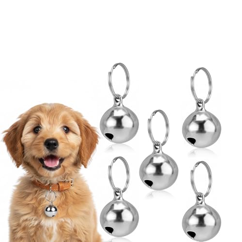 Zaroori 5Pcs Dog Bells for Neck, Dog Collar Bell Accessories,for Pet Movement Tracking, Ideal for Indoor and Outdoor Pet Activities, Small 10mm Size for Cat Collar and Dog Collar Applications - Image 1