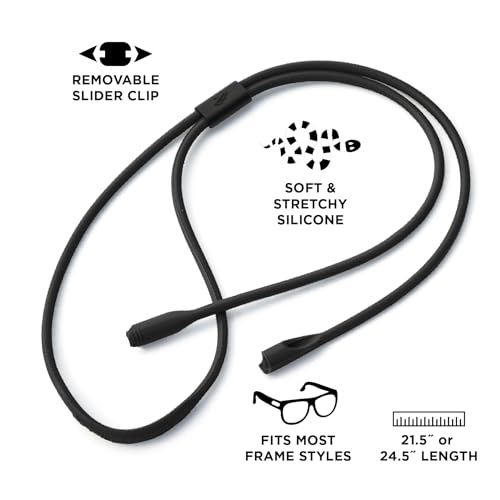 Image of Pilotfish Premium Silicone Sunglasses Strap, Adjustable Glasses Retainer with Unique Passthrough Design - Universal Fit